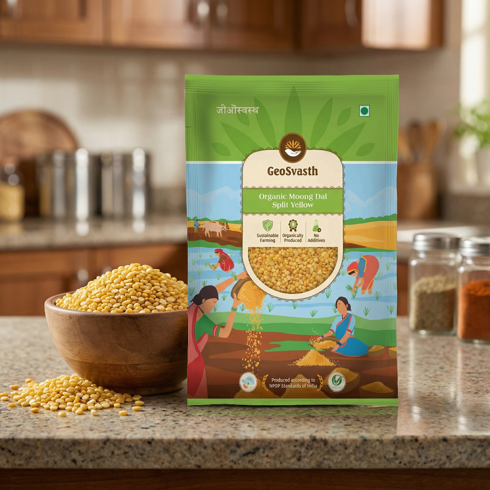 Organic Moong Dal Split Yellow